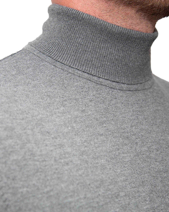 Mid-Weight Wool Turtleneck - Grey