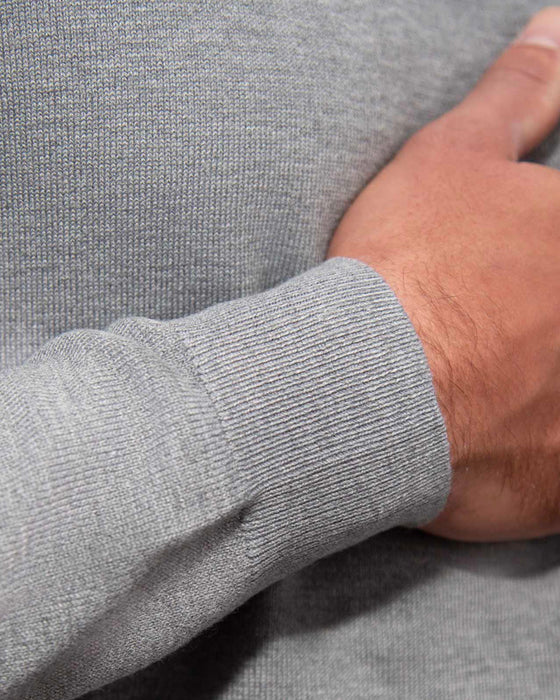 Mid-Weight Wool Crewneck - Grey