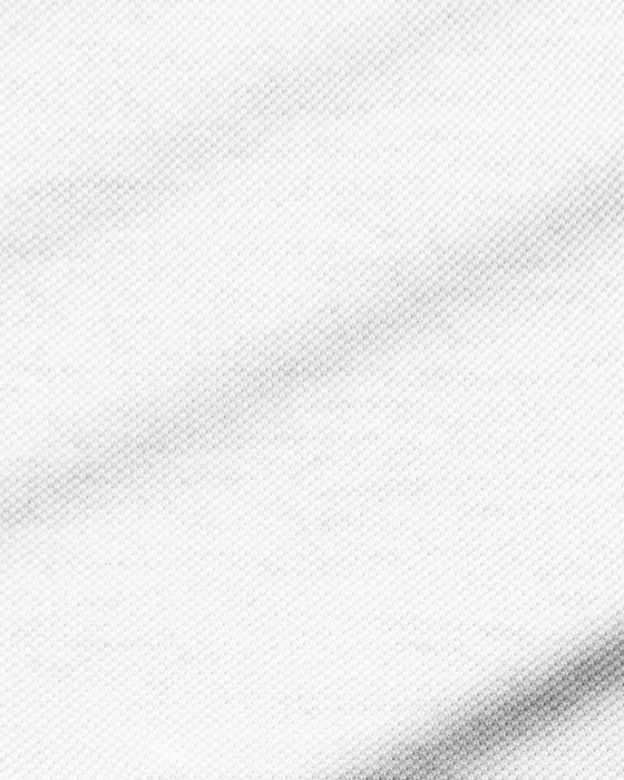 "The Kendric" White Pique Short Sleeve Button Down