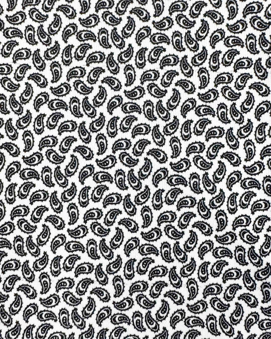 "The Boulevard" Black & White Paisley Print