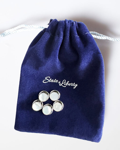 Mother of Pearl Tuxedo Studs (Set of 5)